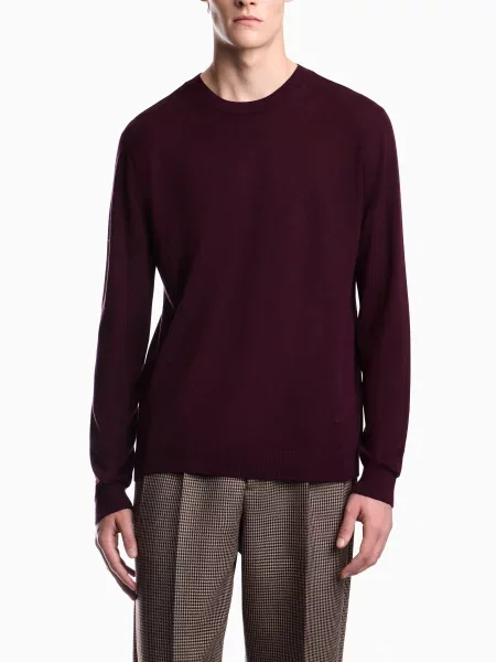 Джемпер Emporio Armani шовк фіолетовий