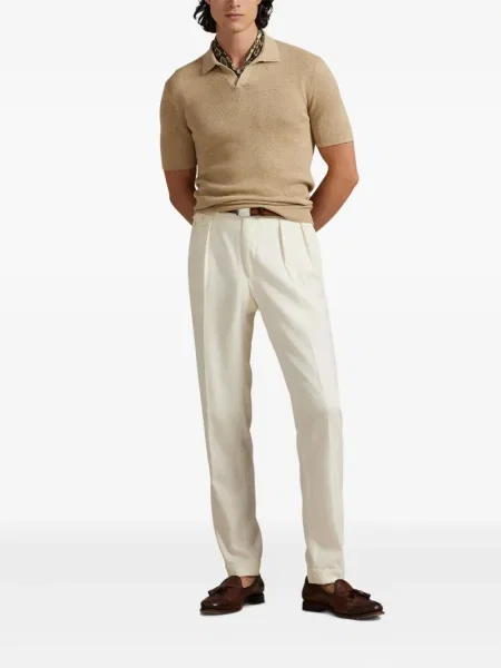 Dlouhá pruhovaná s límcem kšiltovka Polo Ralph Lauren modrá