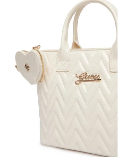 Guess tote torba za djecu od imitacije kože bijela