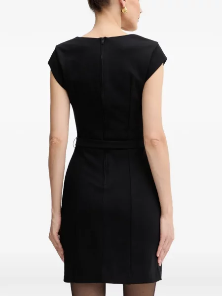 Rochie mini Guess cu decolteu în V negru