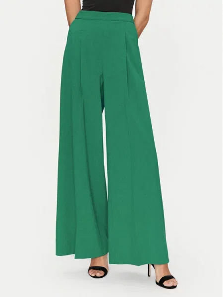 Simona Corsellini Palazzo kalhoty Wide Leg zelená
