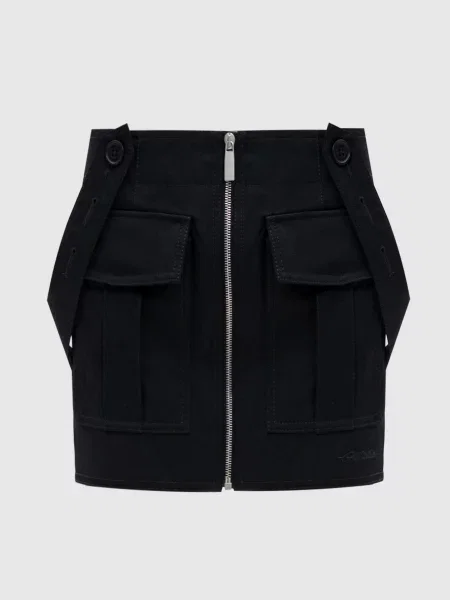 Спідниця-карго з вишивкою логотипа Off-white чорна