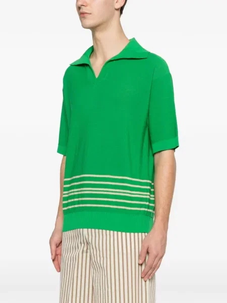 Polo Bode cu dungi verde