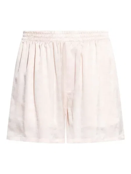 Pantaloni scurți Balenciaga de mătase roz