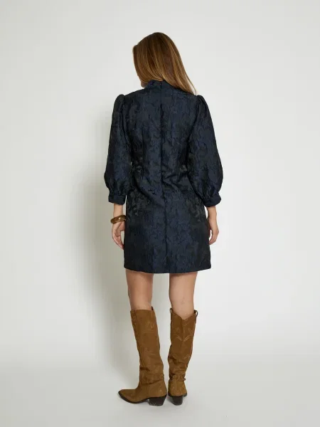 Minus Rochie Mirelle albastru negru