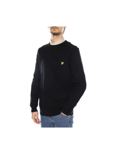 Sweter Lyle & Scott z wełny merino czarny