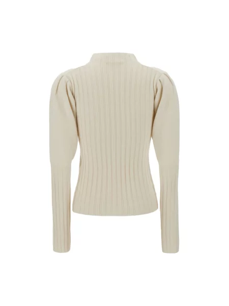 Sweter z golfem Chloe z kaszmiru biały