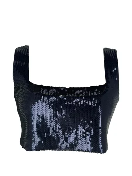 Top Galvan London cu motiv cu inimi albastru