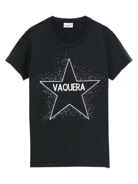 Tricou Vaquera cu imagine negru