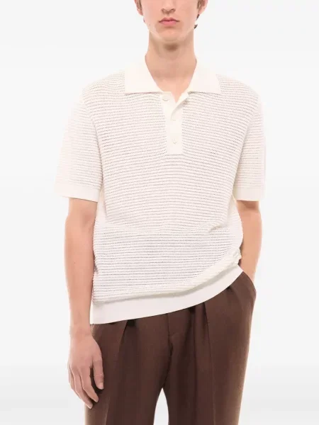 Tricou polo Fursac tricotate