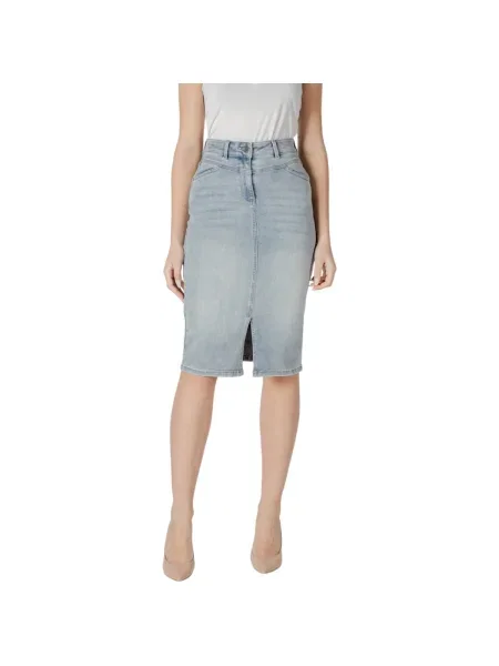 Fustă din denim Morgan alb