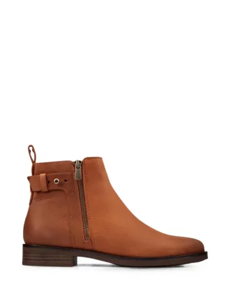 Cizme scurte Clarks Originals cu cataramă maro