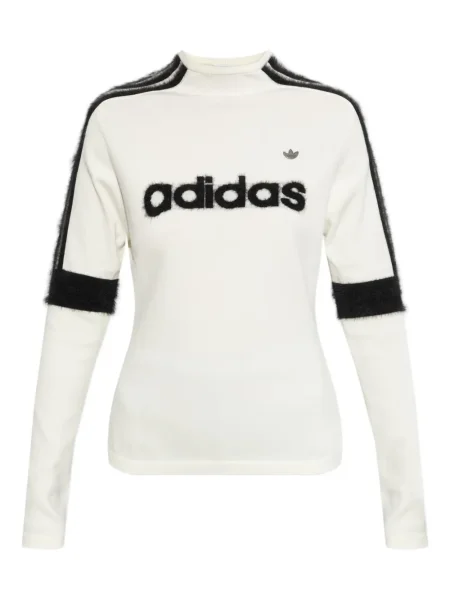 Długa mała kurtka Adidas garniturowa brązowa