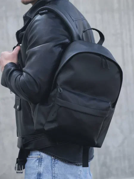 Кожаный рюкзак Without черный