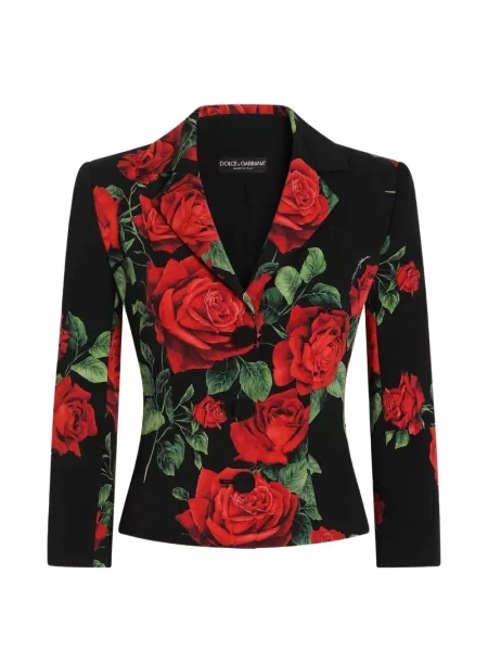 Geacă Dolce & Gabbana cu imagine negru