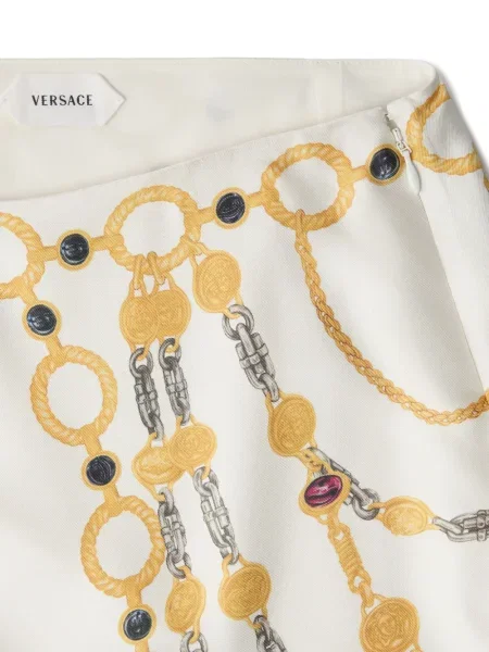 Fustă tip creion Versace de mătase