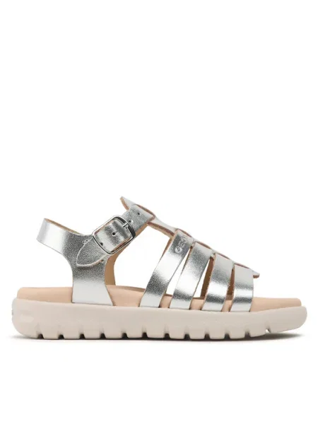 Geox Sandale J Sandal Soleima Gir M Argintiu