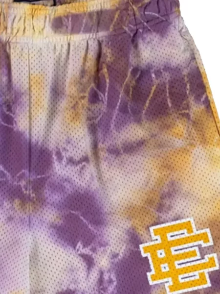 Tinklinės tie-dye šortai Eric Emanuel kaklaraiščiai violetinė