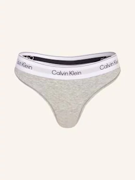 Kalhotky string Calvin Klein Underwear šedé
