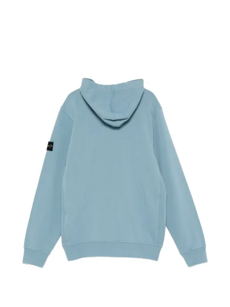 Dětska mikina s kapucí Stone Island modrá