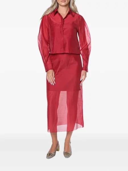 Organza levágott ing Ted Baker piros