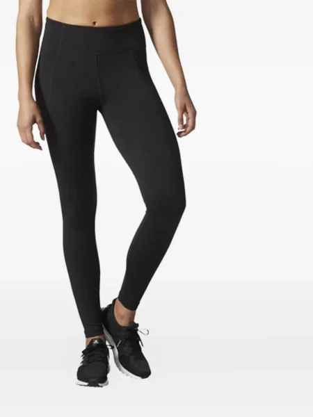 Legginsy Adidas z nadrukiem frotte retro zielone