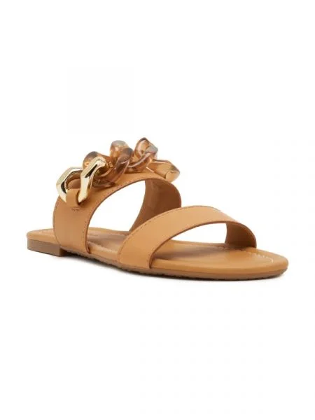 See By Chloé De piele șlapi MONYCA maro