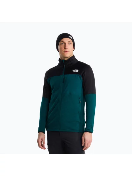 Мъжки суитшърт за трекинг The North Face Polartec Powergrid Stormgap pacific teal/tnf black черно