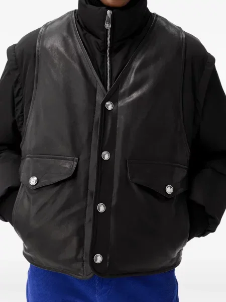 Geanta de piele Versace negru