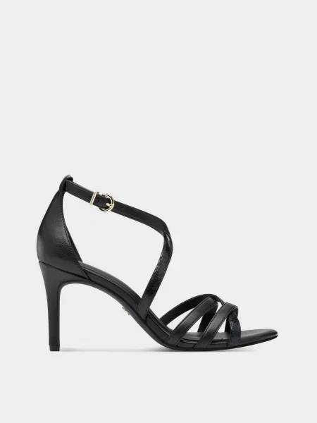 Босоніжки Tamaris текстиль/синтетика чорний