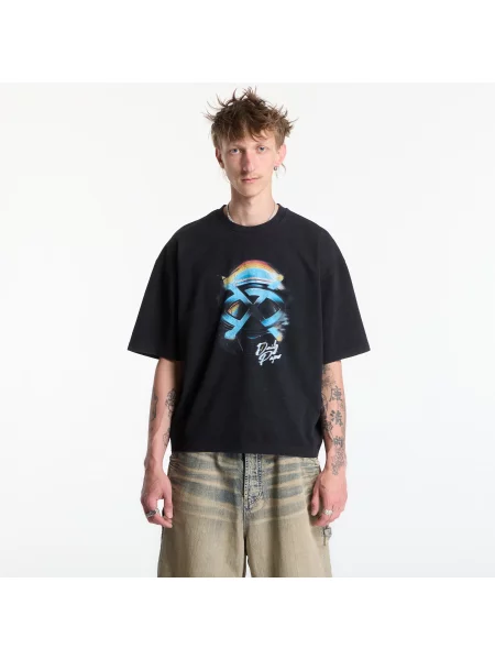 T-shirt Daily Paper Shield Helmet Ss T-Shirt Washed Black XXL μαύρο