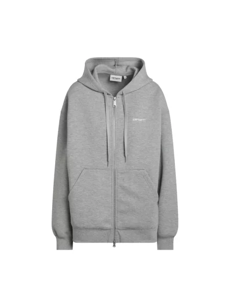 Bluza z kapturem Carhartt Wip z kapturem szara