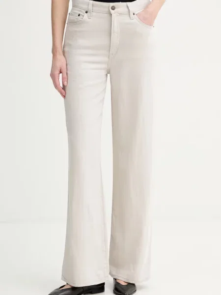 Levi's blugi wide leg pentru femei RIBCAGE WIDE LEG bej