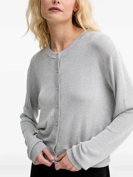 Cardigan Munthe cu decolteu rotund gri