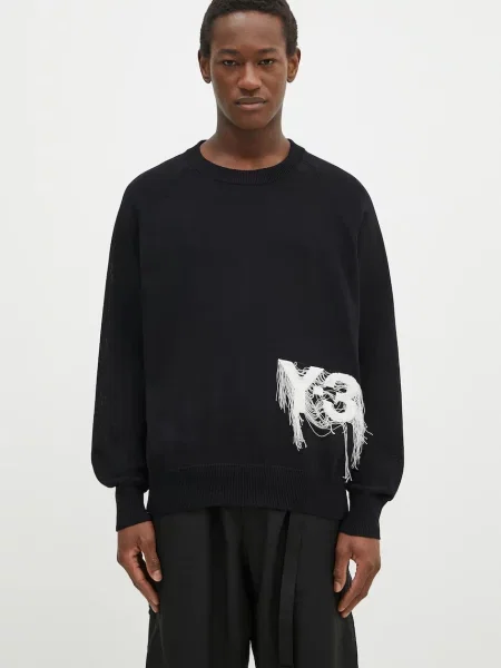Pulover Logo Knit Crew bărbați light negru