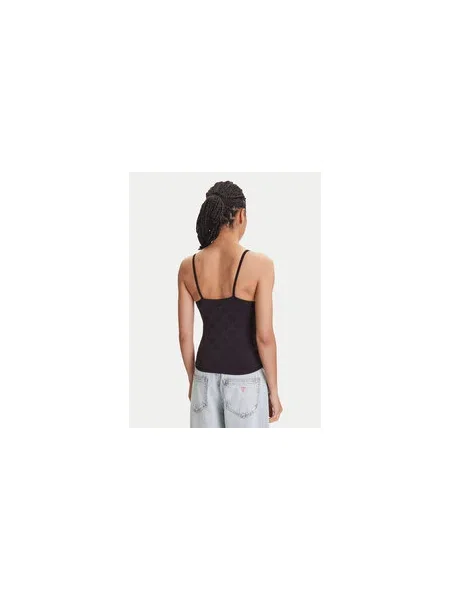 Guess Felső Slim Fit fekete