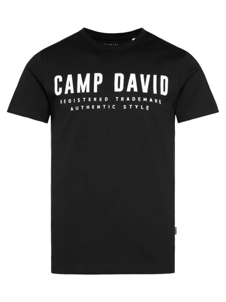 CAMP DAVID Majica črna bela