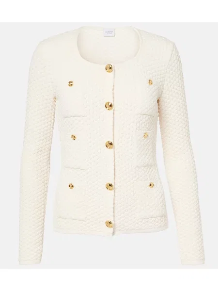 Cardigan Giambattista Valli tricotate alb