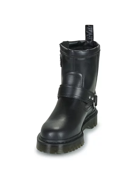 Zkrácené polokozačky Dr. Martens černé