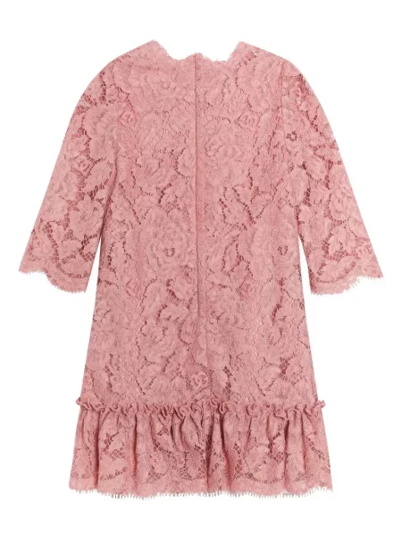 Dětské šaty Dolce & Gabbana růžové