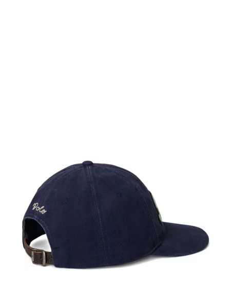 Șapcă Polo Ralph Lauren cu model herringbone din țesătură twill cu imagine albastru