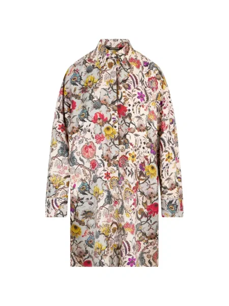 Rochie mini Roberto Cavalli cu model floral cu imagine de costum