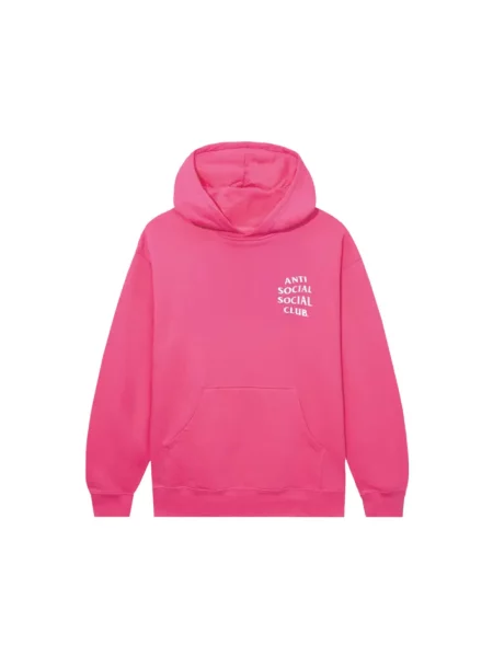 Bluza z kapturem Anti Social Social Club różowa