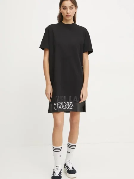 Karl Lagerfeld Jeans sukienka mini prosta czarny