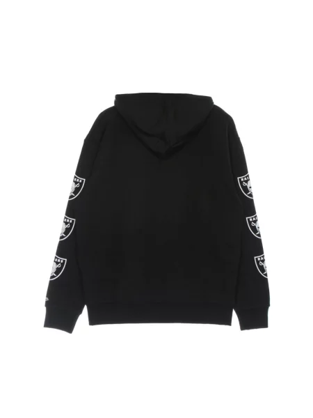Bluza z kapturem New Era z przetarciami czarna