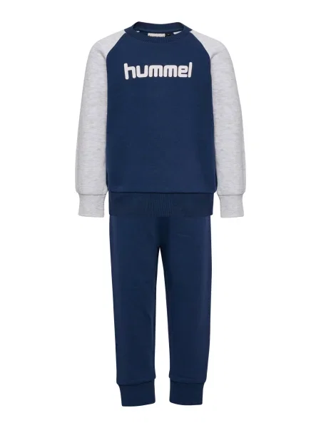 Hummel Costum de trening albastru închis / gri amestecat alb