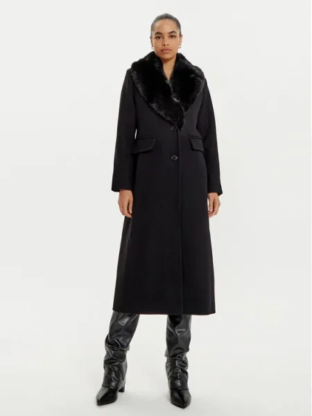 MICHAEL Michael Kors Palton de lână negru