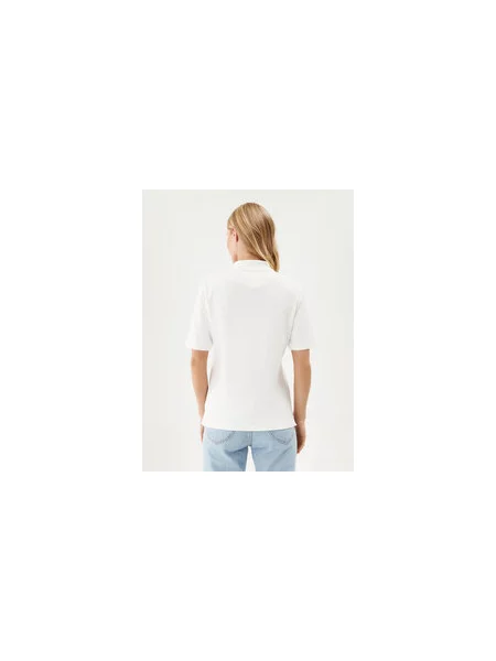 Polo majica Tommy Hilfiger s kratkimi rokavi bela