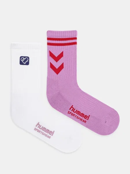 Чорапи Hummel Hummel x Community Love 2 чифта бяло