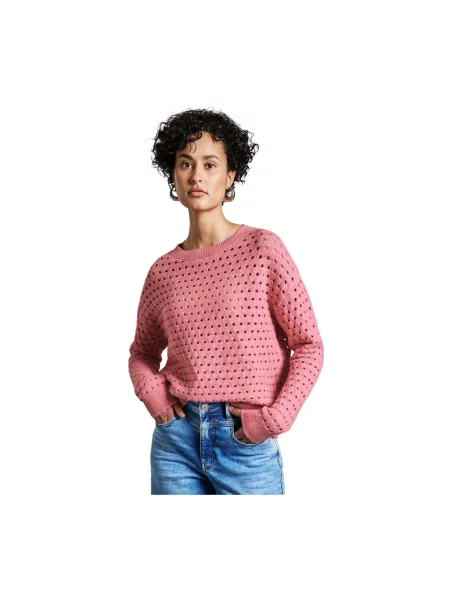 Sweter Street One w miejskim stylu różowy